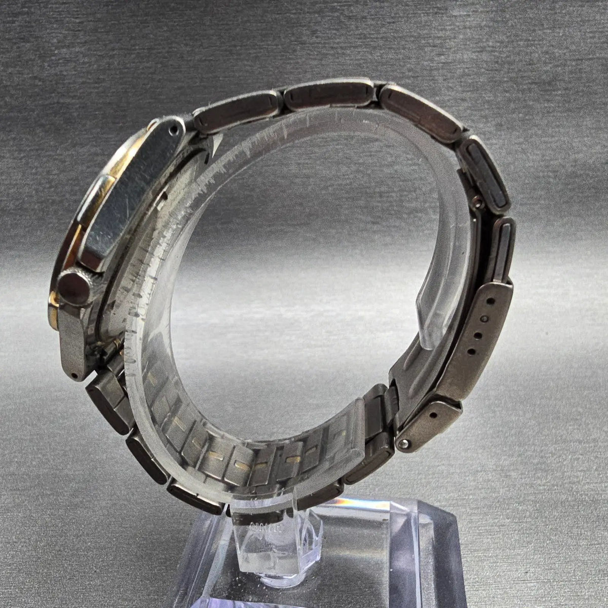 Pulsar Watch Men 35mm White Dial Titanium Date Round VX32-X253 New Battery JP6
