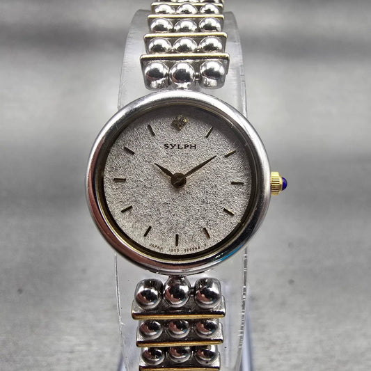Citizen Sylph Watch Women 19mm Silver Dial Silver Tone Round 2200-229707 New Bat0