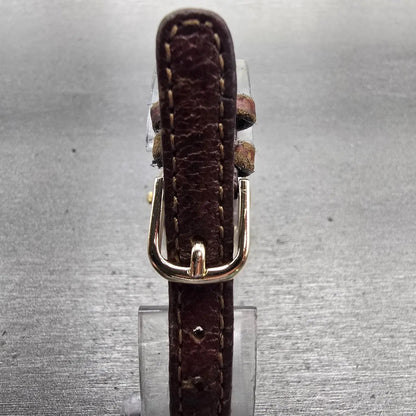 Seiko The League Watch Women 23mm Gold Dial Gold Tone Round 2P21-0A90 New Batt7