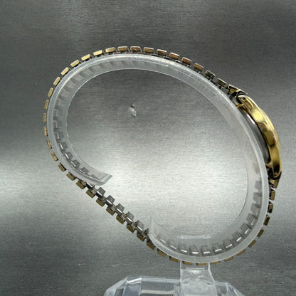 Seiko Watch Women 20mm White Dial Gold Tone Round 2Y01-0A19 New Battery Vintage8