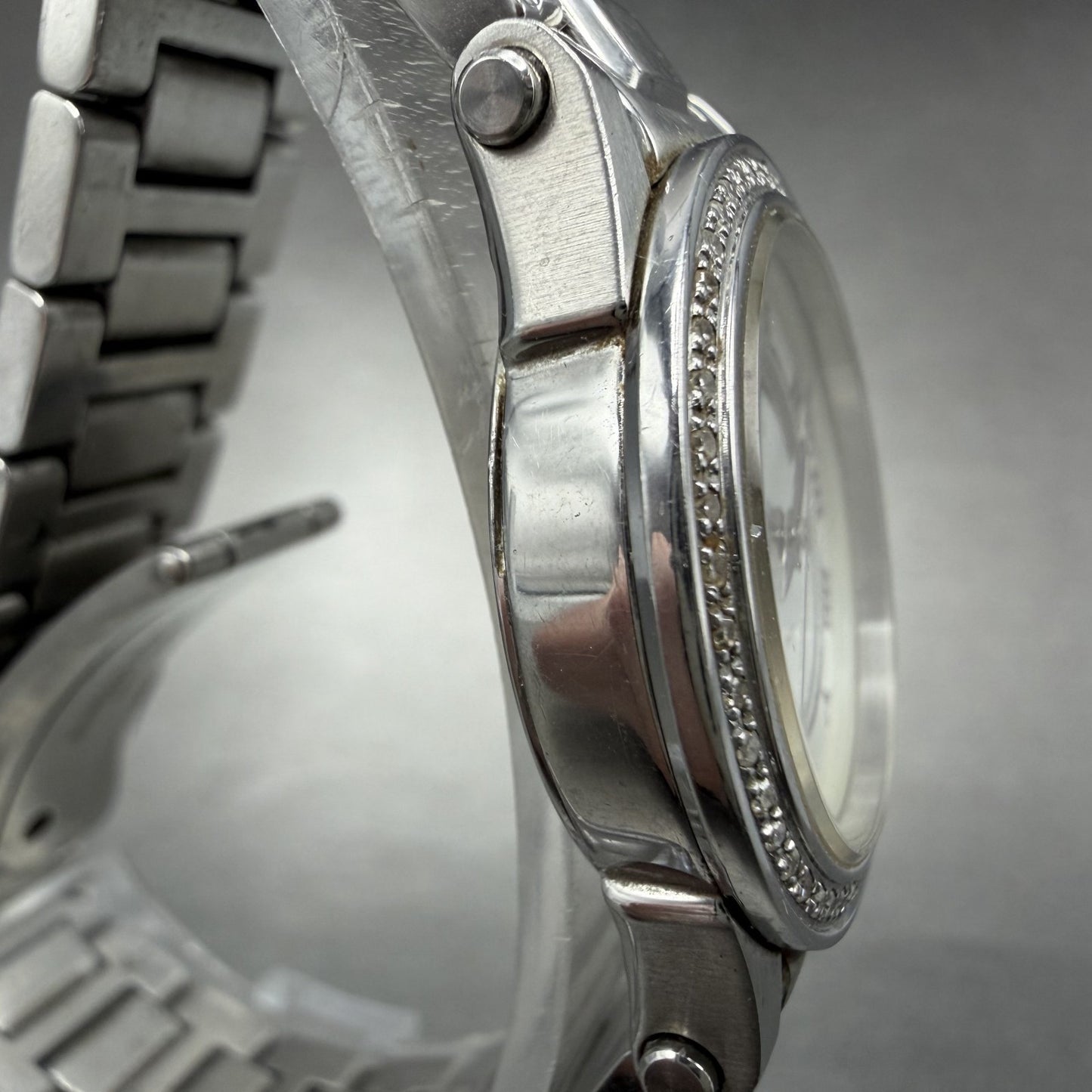 Seiko Premier Watch Women 27mm MOP Dial Silver Tone Date 7N82-0DA0 New Battery3