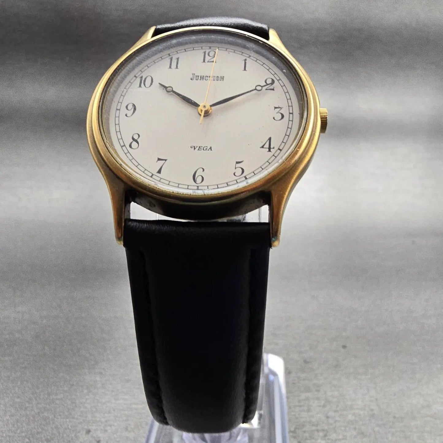 Citizen Vega Junction Watch Men 33mm White Dial Gold Tone 6A31-K02864 New Batt5