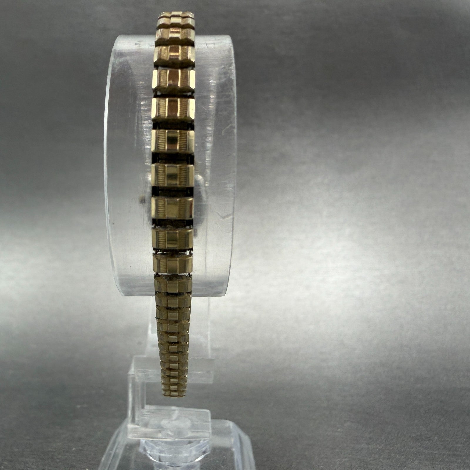 Pulsar Watch Women 16mm Gold Dial Gold Tone Rectangle Y432-5350 new battery7