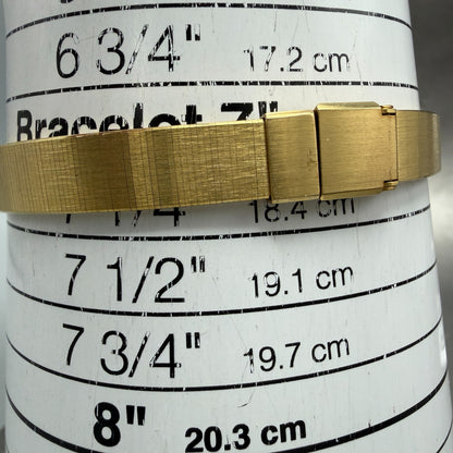 Seiko Lassale Watch Women 13mm White Dial Gold Tone Hexagon 1E50-5039 NewBattery10