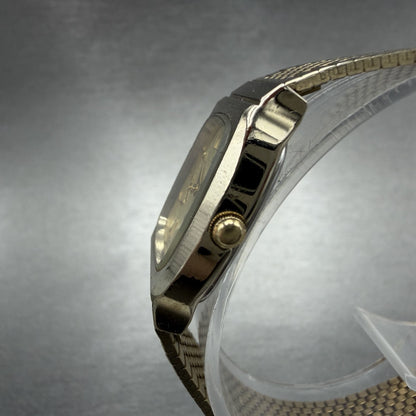 Seiko Alba Estate Tank Watch Women 21mm Champagne Dial Gold Tone New Battery2