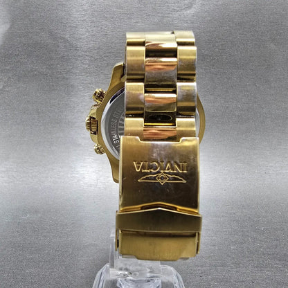 Invicta Specialty Chronograph Dive Watch Men 45mm Purple Dial Gold Tone New Batt7