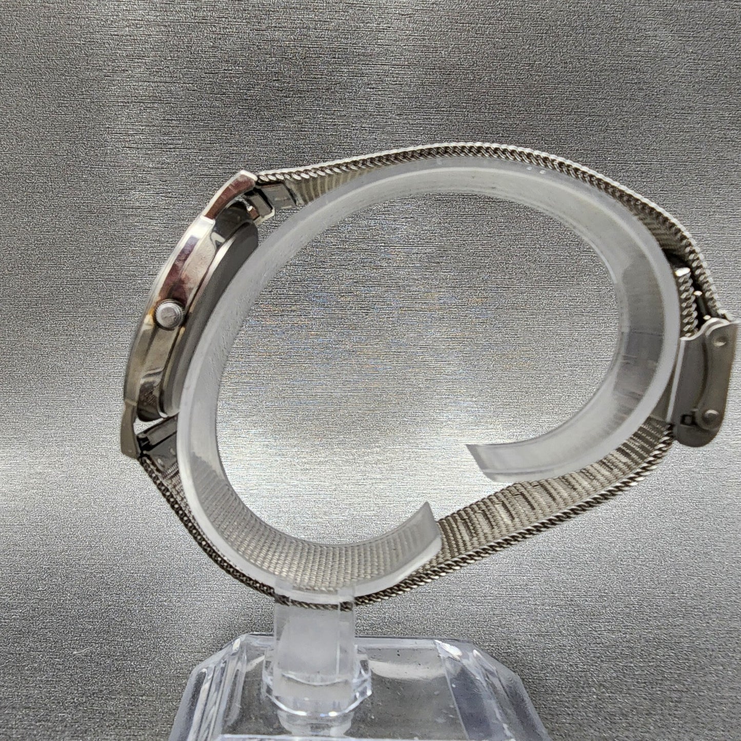 Skagen Watch Men 34mm Gray Dial Titanium Date Round Mesh Band 16LGMT NewBat A12