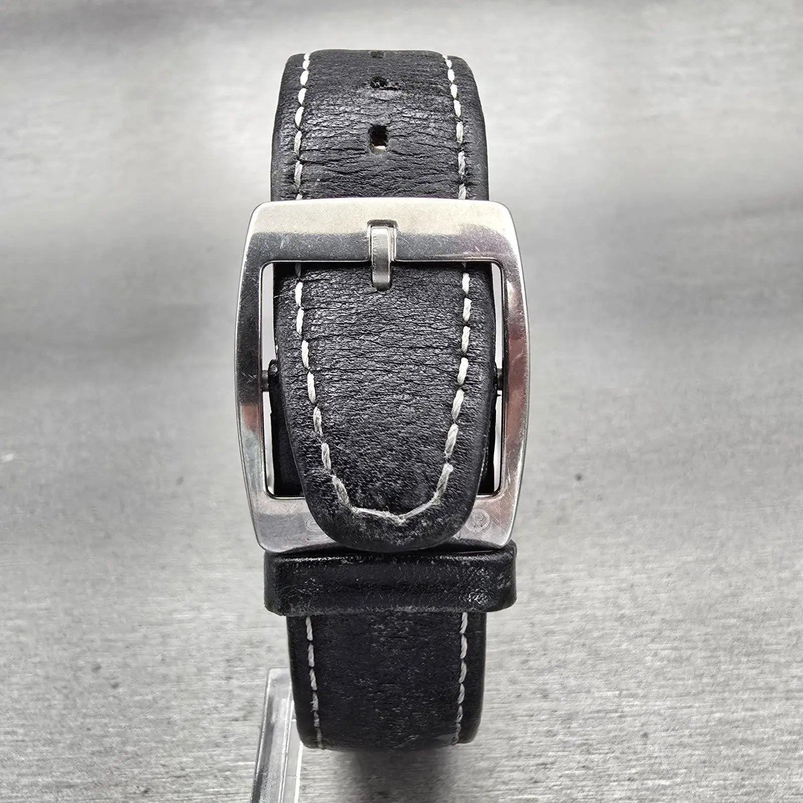 Swatch Irony Twirl Watch Men 37mm Black Dial Silver Tone Date YGS428C New Batt7