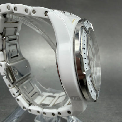 Bulova Marine Star Watch Women 37mm MOP Dial White Tone Date 98P172 New Battery3