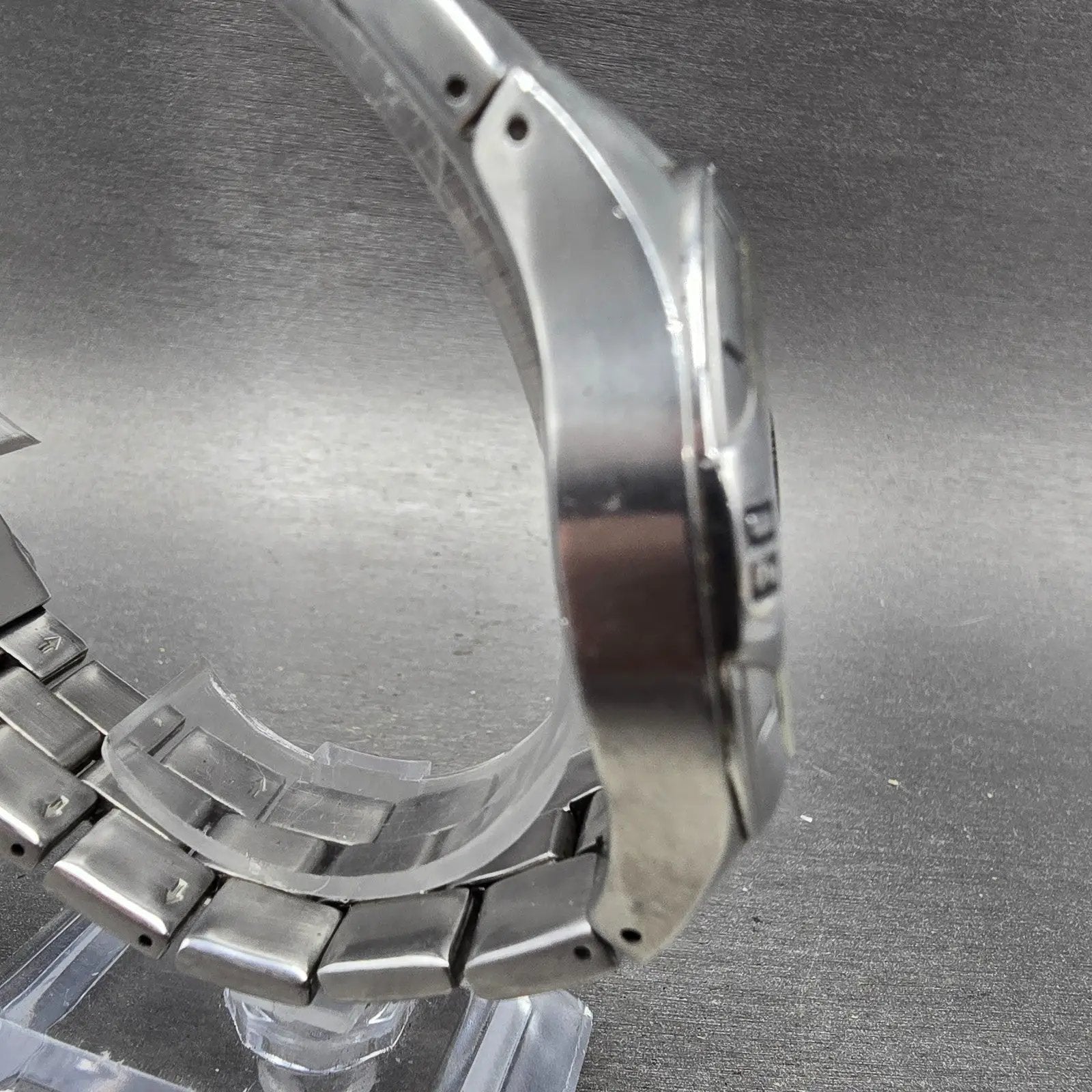 Fossil Blue Dive Watch Men 40mm Silver Dial Silver Tone Date AM-3723 New Battery3
