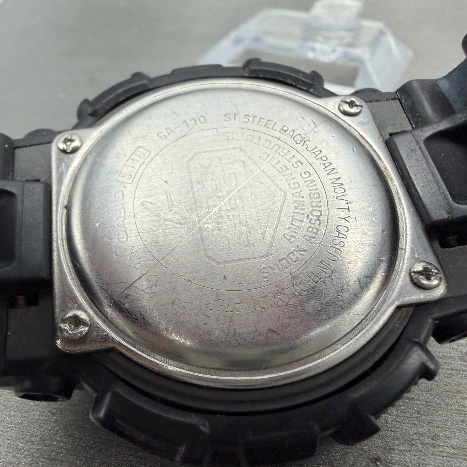 Casio G-Shock GA-110 Watch Men 51mm Ana Digi Black Alarm Chrono New Battery AJIK9
