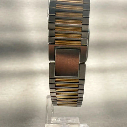 Seiko Lassale Watch Men 27mm Gray Dial Two Tone Rectangle 9300-5109 New Battery7