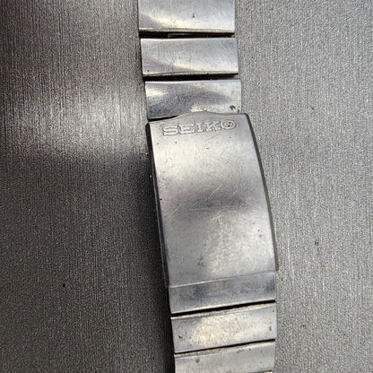 VTG Seiko bracelet 22mm Stainless Steel Tri Folding Clasp Japan made READ!!!2
