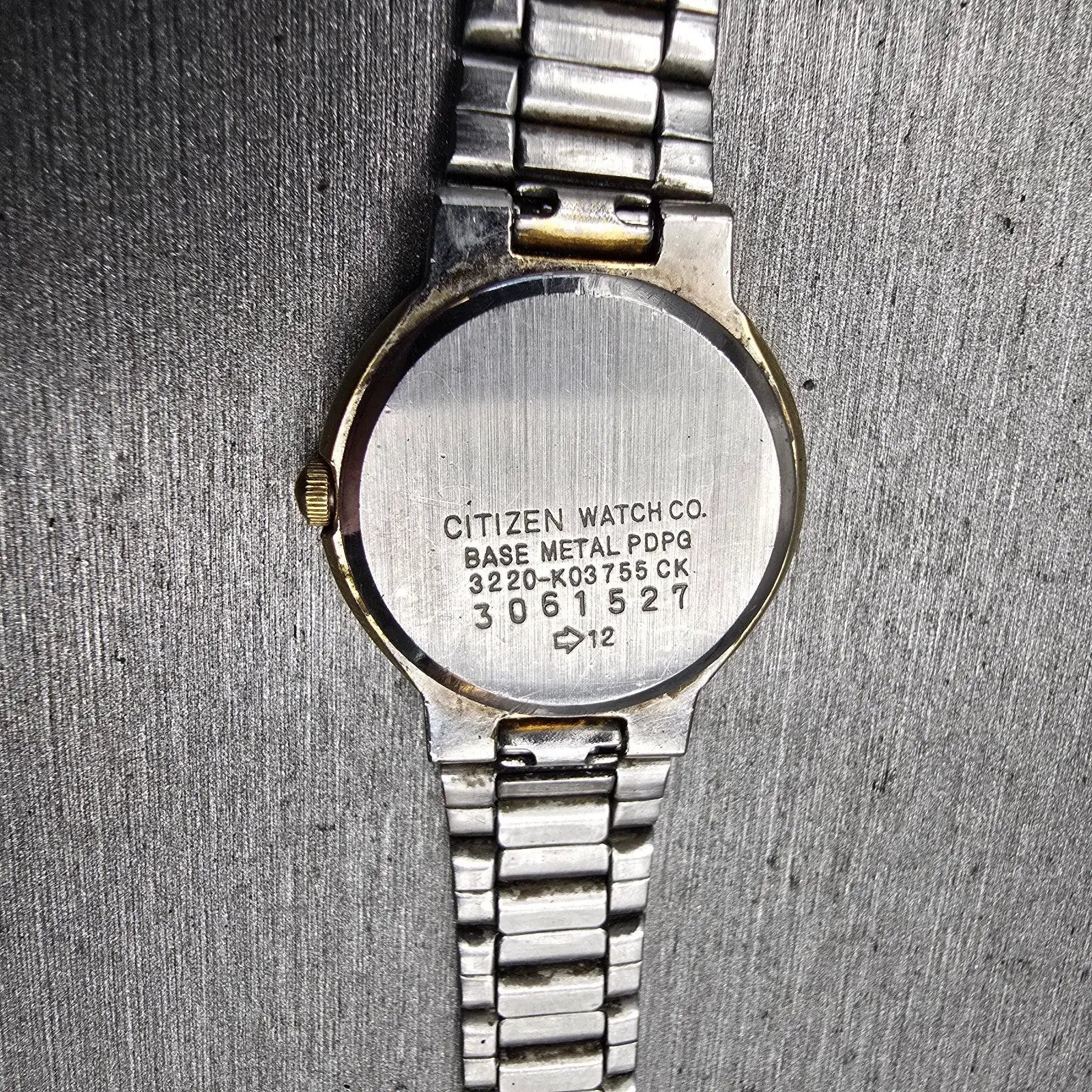Citizen CQ Watch Women 23mm Black Dial Two Tone Round 3220-K03755 New Battery10