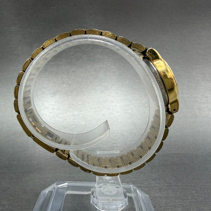 Seiko Watch Women 19mm Cream Dial Gold Tone Round Vintage V401-0988 New Battery9