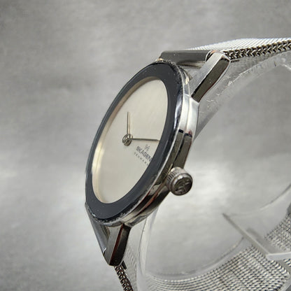 Skagen Watch Women 27mm Silver Dial Silver Tone Round Mesh Band New Battery2