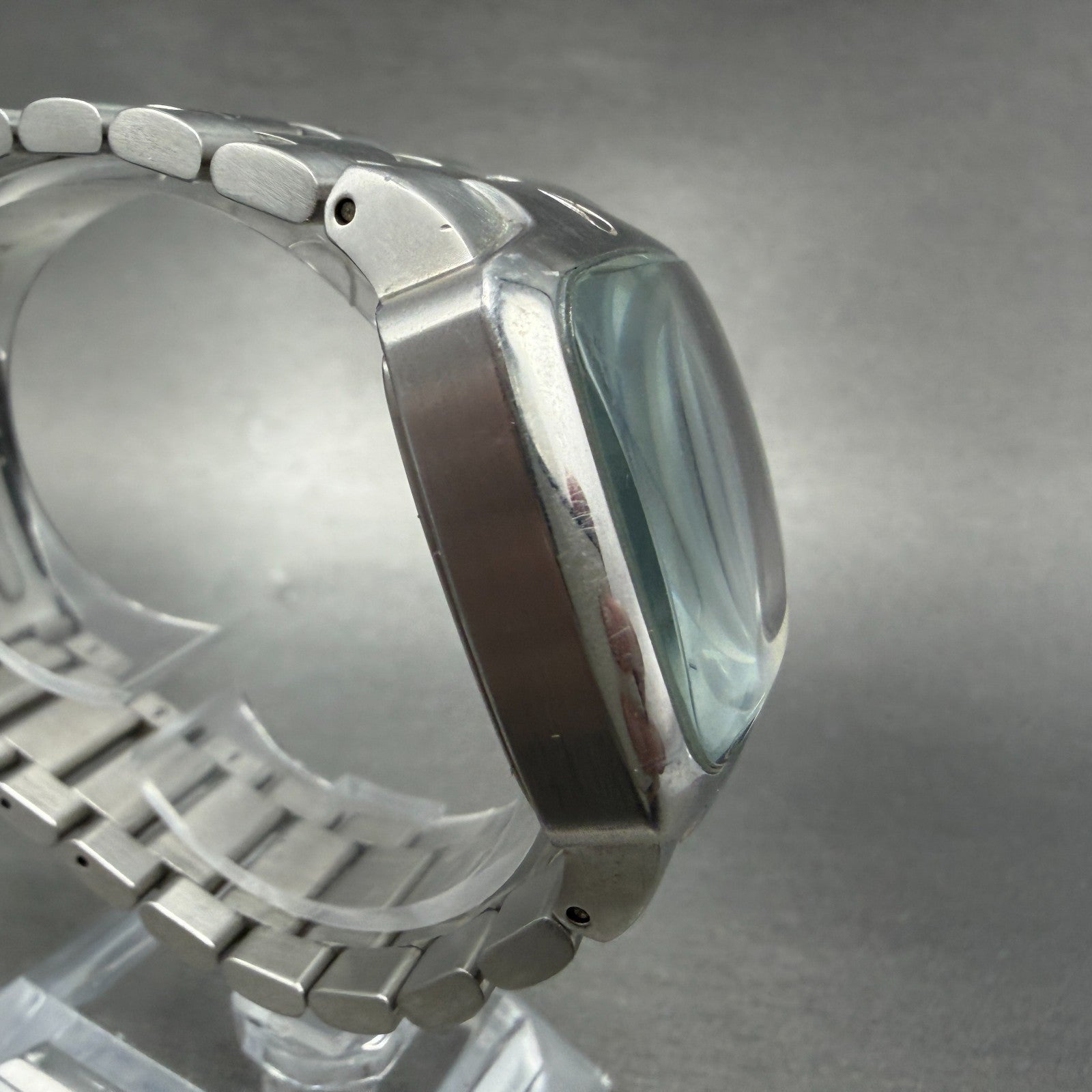 Nixon The Player Watch Men 40mm Black Dial Steel Rectangle New Battery Diamond3