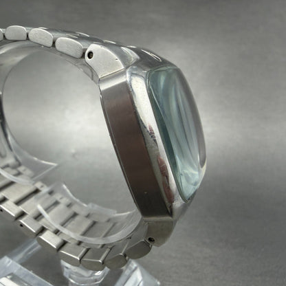 Nixon The Player Watch Men 40mm Black Dial Steel Rectangle New Battery Diamond3