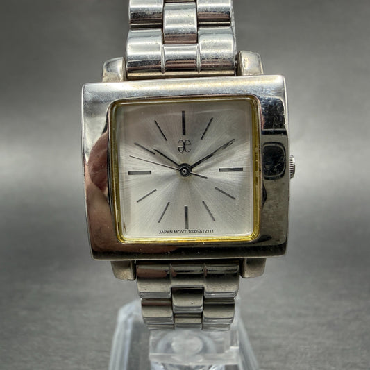 Citizen Watch Women 25mm Silver Dial Silver Tone Rectangle 1032-A05699 New batt0