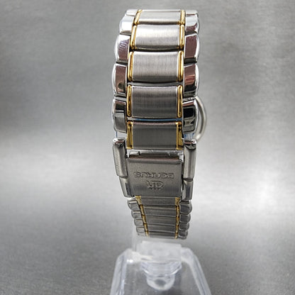 Benrus Watch Men 33mm Black Dial Two Tone Round NOS W/Box 109.579.2 PARTS