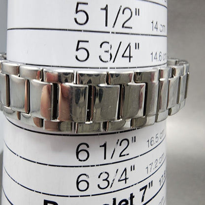 Bulova Tank Watch Women 18mm MOP Dial Silver Tone Rectangle 96L47 New Battery10