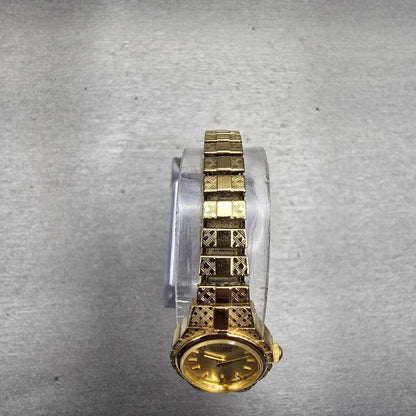 Citizen Watch Women 17mm Champagne Dial Gold Tone Oval 5920-S96494 New Battery4