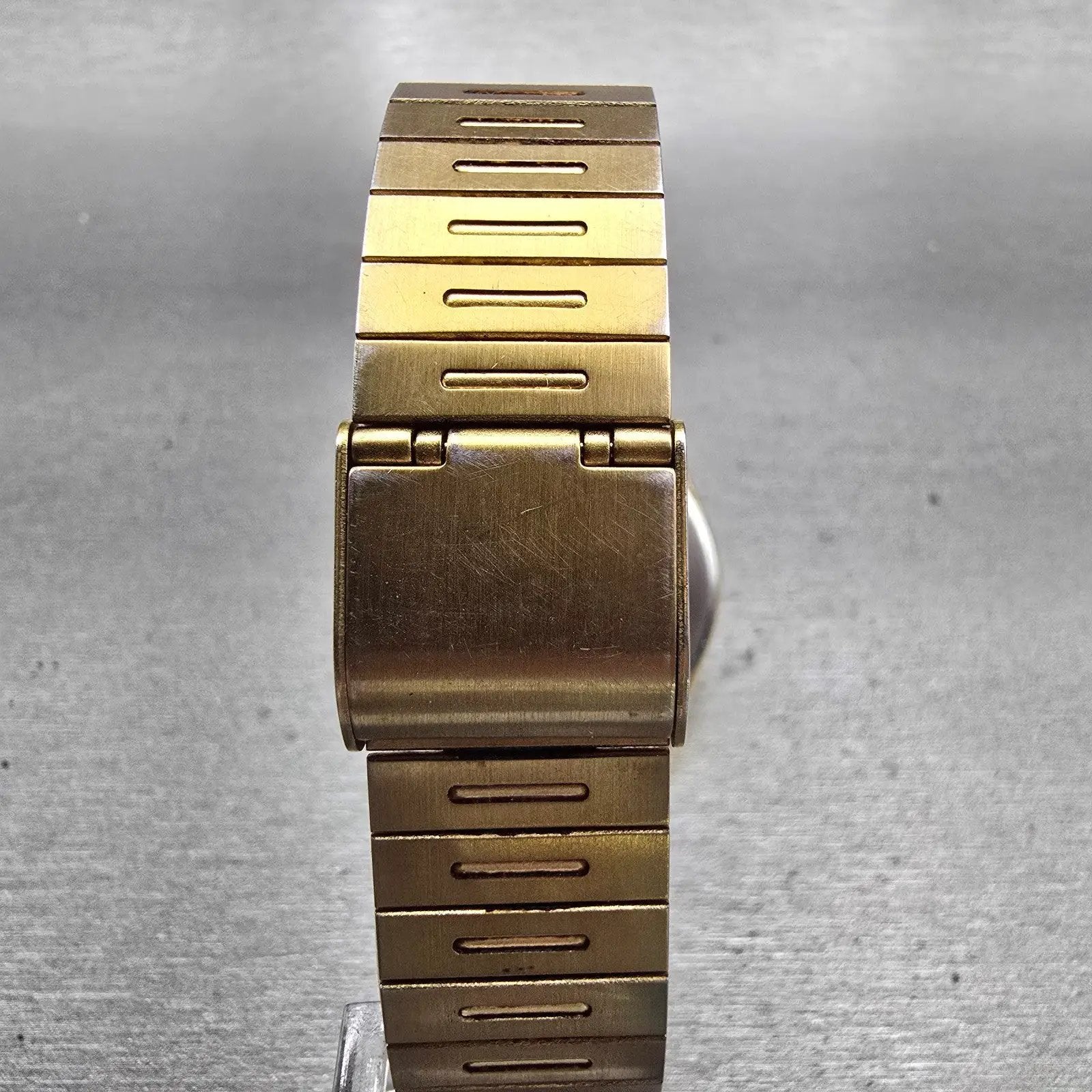 Seiko Watch Men 33mm Champagne Dial Gold Tone Daydate Round 5Y23-8119 New Batt7
