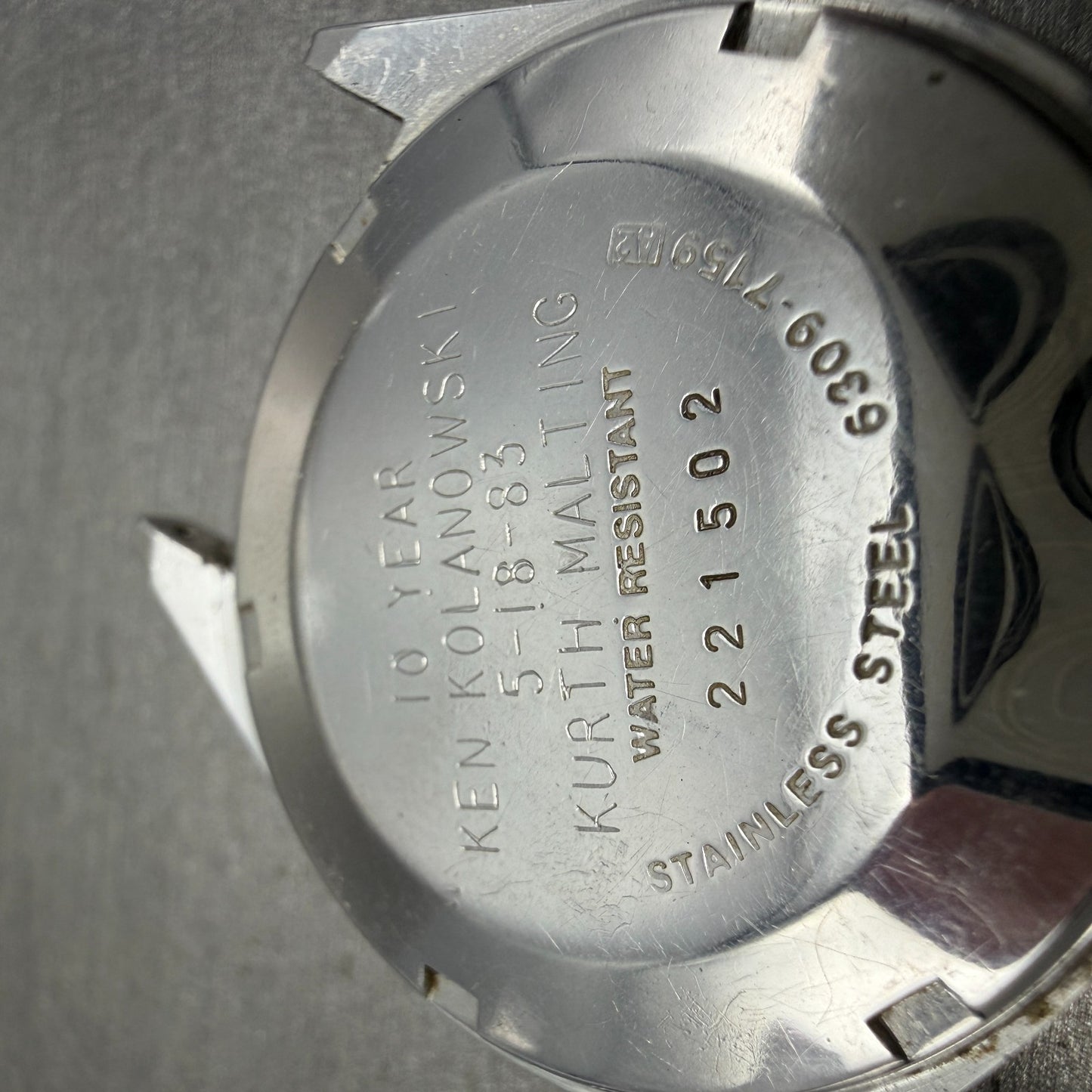 Seiko Automatic Watch Men 36mm Silver Dial Silver Tone Daydate 6309-7159 PARTS8