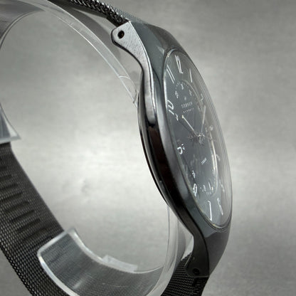 Skagen Watch Men 37mm Black Dial Black Tone Date Round 233XLMB New Battery3