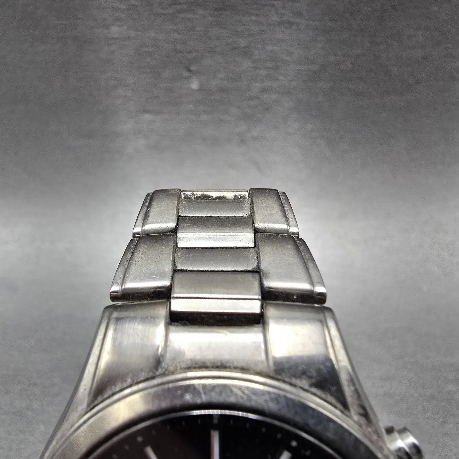 Seiko Solar Atomic Watch Men 38mm Black Dial Titanium Atomic Date 7B22 PARTS!5