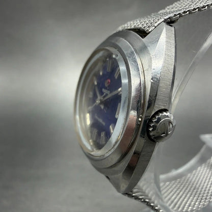 Rado Space Wing Watch Women 24mm Blue Dial Steel Date Automatic Runs VTG2