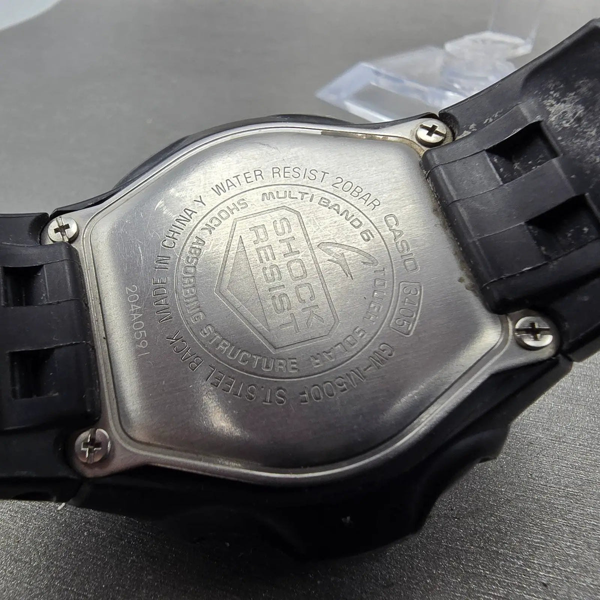 Casio G-Shock GW-M500F Watch Men 47mm Blue Black Alarm Chronograph Works Solar789