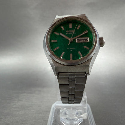 Seiko Automatic Watch Women 26mm Green Dial Steel Daydate 2206-0590 PARTS6