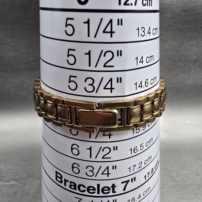 Seiko Watch Women 19mm Black Dial Gold Tone Round V401-0289 New Battery Vintage29