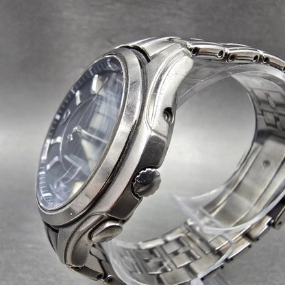 Citizen Eco-Drive Attesa Watch Men 41mm Black Dial Titanium Atomic Daydate PARTS4
