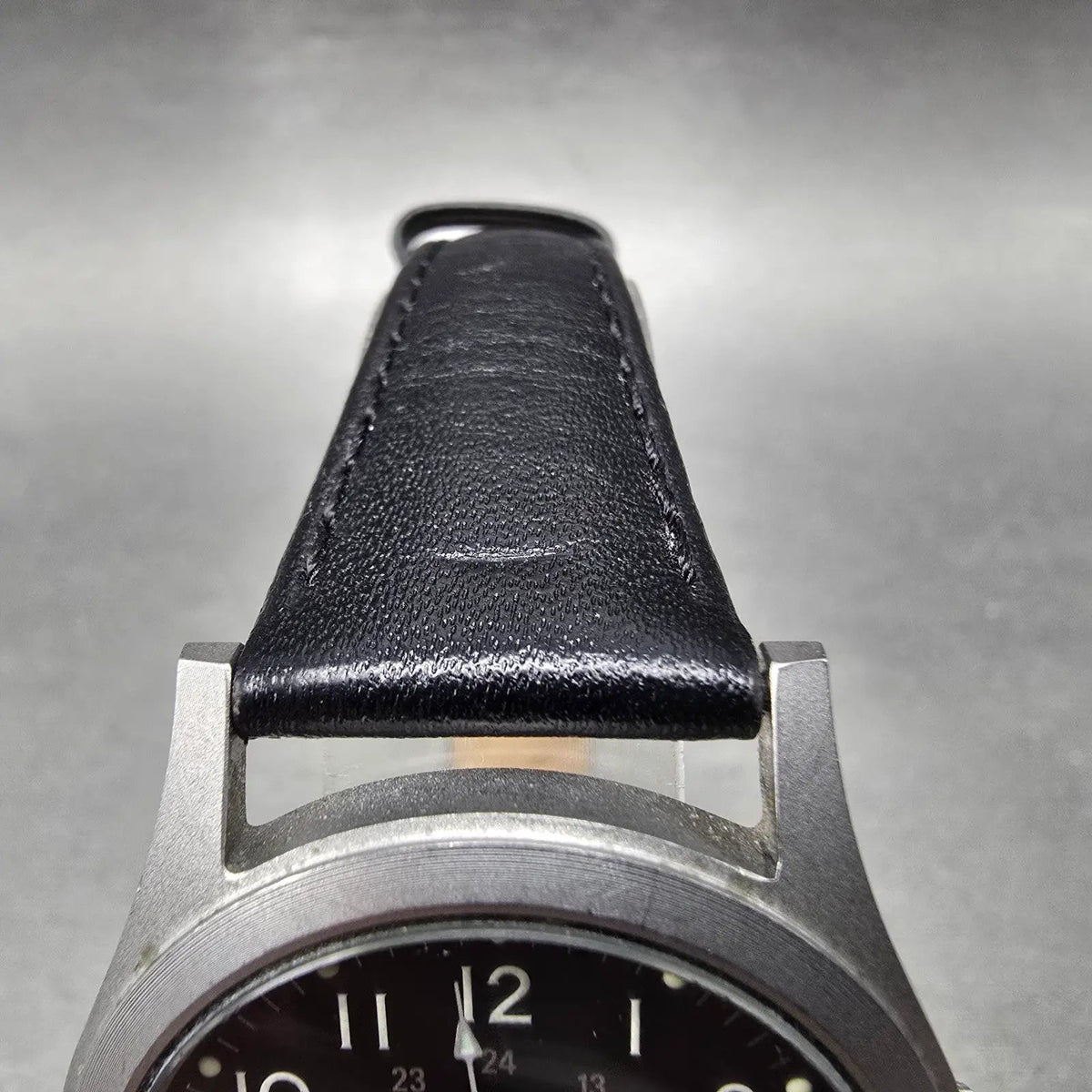 Eddie Bauer Watch Men 34mm Black Dial Silver Tone Date Round Leather New battery5