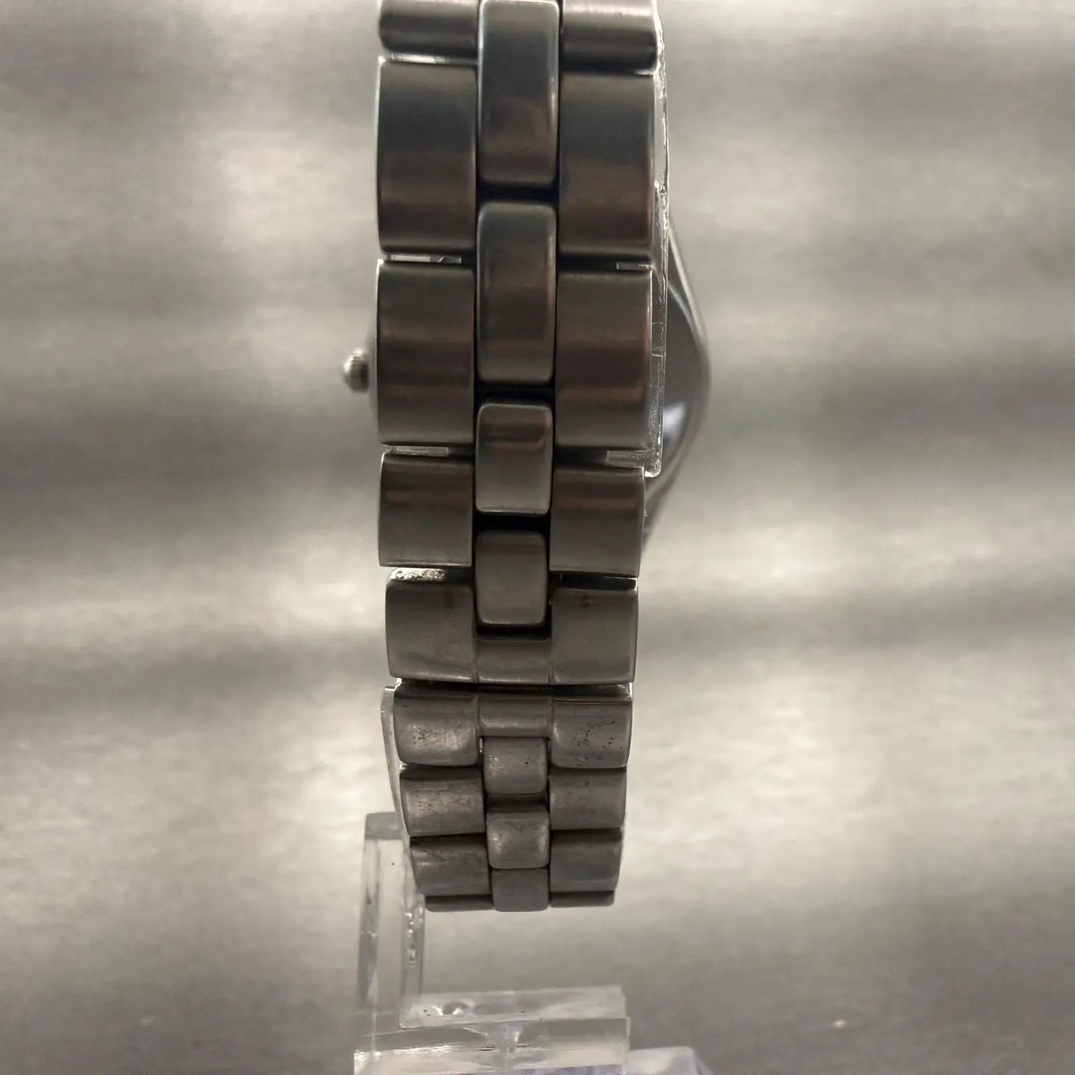 Seiko Lukia Watch Women 32mm Black Dial Silver Tone Daydate 5Y89-0A10 New Batt7