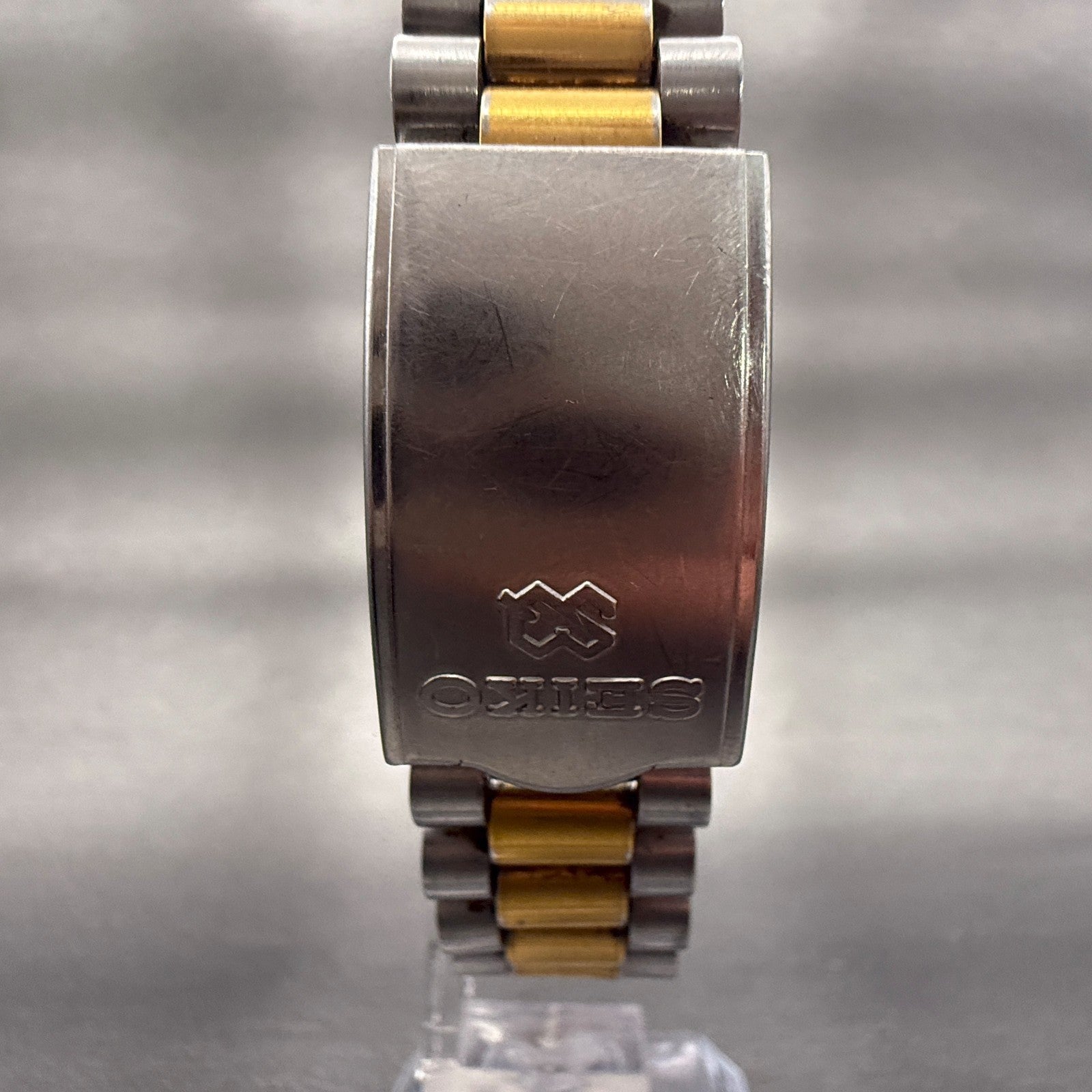 Seiko President Watch Men 35mm Silver Dial Two Tone Daydate 5Y23-8A69 New Batt7