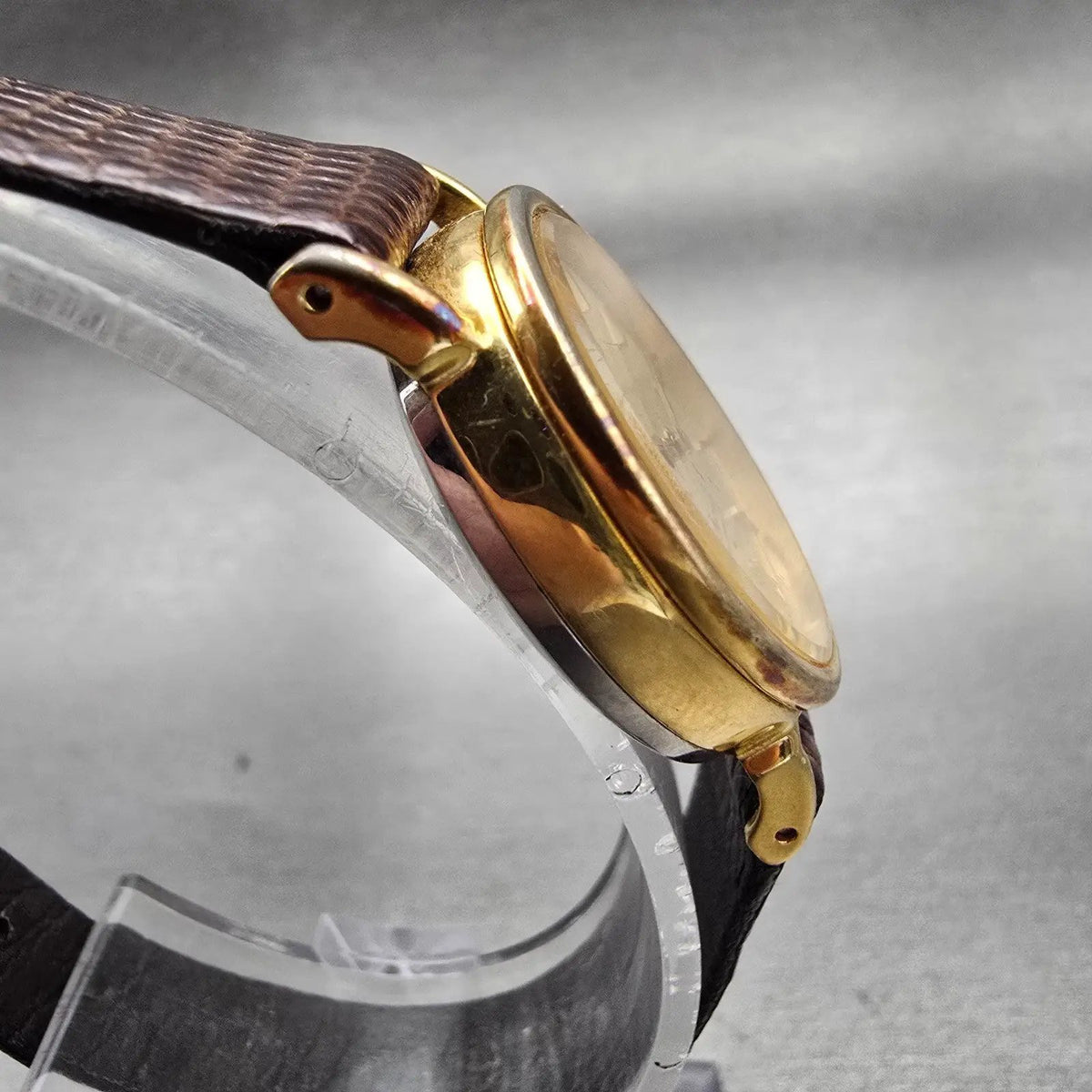 Seiko Socie Watch Women 23mm Champagne Dial Gold Tone Oval 11-8420 Manual Wind3