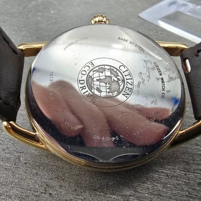 Citizen Eco-Drive Watch Women 36mm Champagne Dial Gold Tone J810-S108667 Runs9