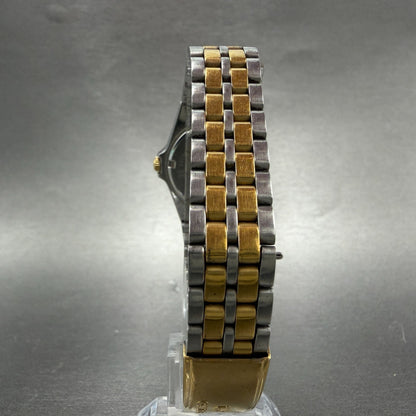 Seiko SQ Watch Women 26mm Silver Dial Two Tone Daydate 2A23-0100 New Battery VTG7