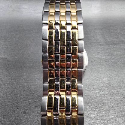 Bulova Watch Men 41mm Silver Dial Two Tone Round 98A121 New Battery7