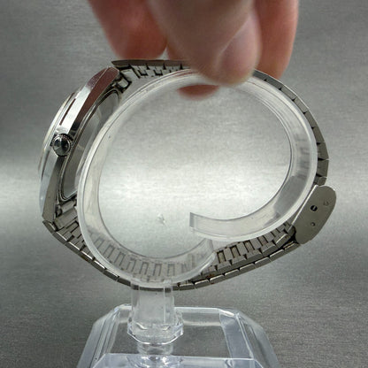 Seiko Lord Matic Watch Men 36mm Silver Dial Silver Tone Daydate READ!!!!!! Runs6