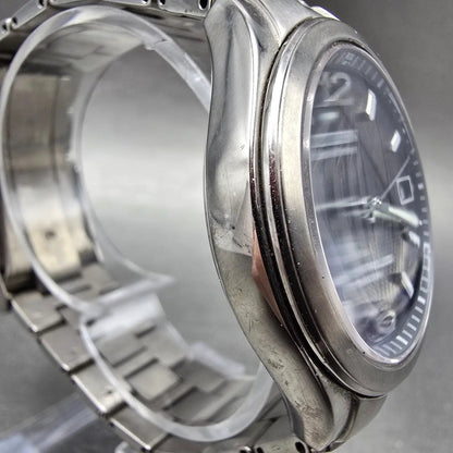 Citizen Eco-Drive Attesa Watch Men 38mm Black Dial Titanium Atomic Date PARTS! K4
