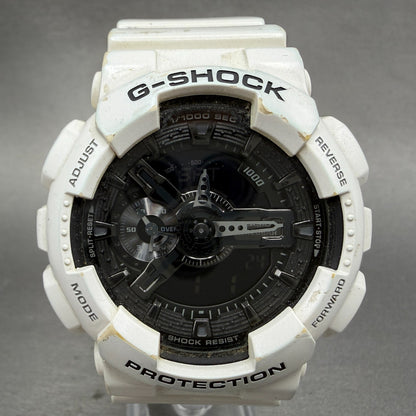 Casio G-Shock GA-110GW Watch Men 51mm Digital Analog White Alarm Chrono New Batt0