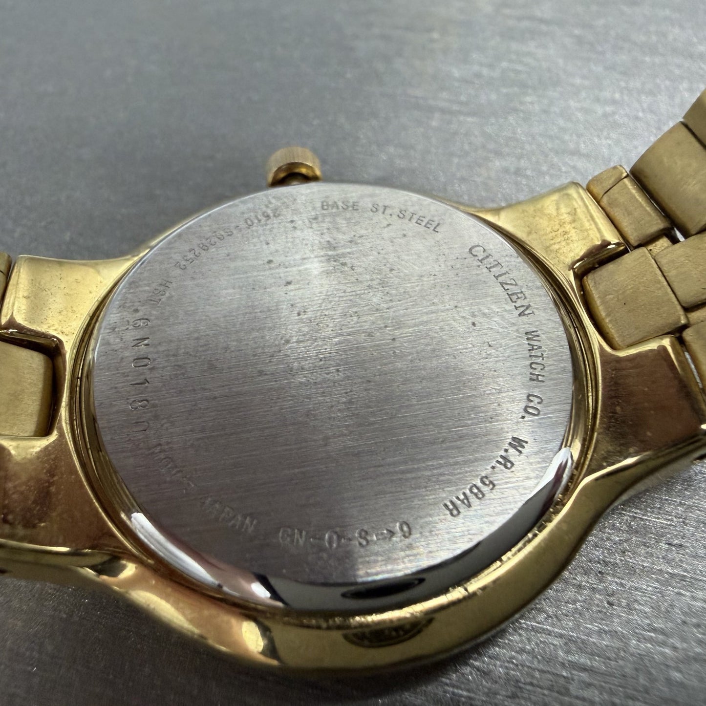 Citizen Watch Men 36mm White Dial Gold Tone Round Date 2510-S029252 PARTS10