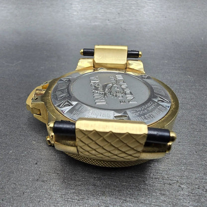 Invicta Sub Aqua Noma III Watch Men 50mm MOP Dial Gold Tone Date 0738 NewBattery8