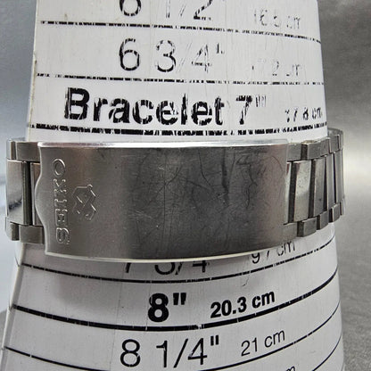 Seiko Digital Watch Men 36mm Steel Month Date Vintage 0532-5009 PARTS VTG11