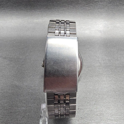 Seiko Grand Quartz Watch Men 36mm Silver Dial Silver Daydate 4842-8041 New Batt7