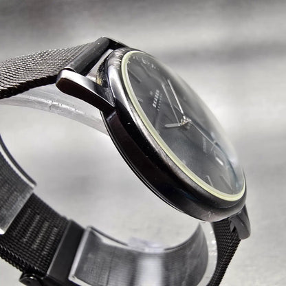 Skagen Watch Men 34mm Black Dial Black Tone Titanium Date 170LTMB New Battery3